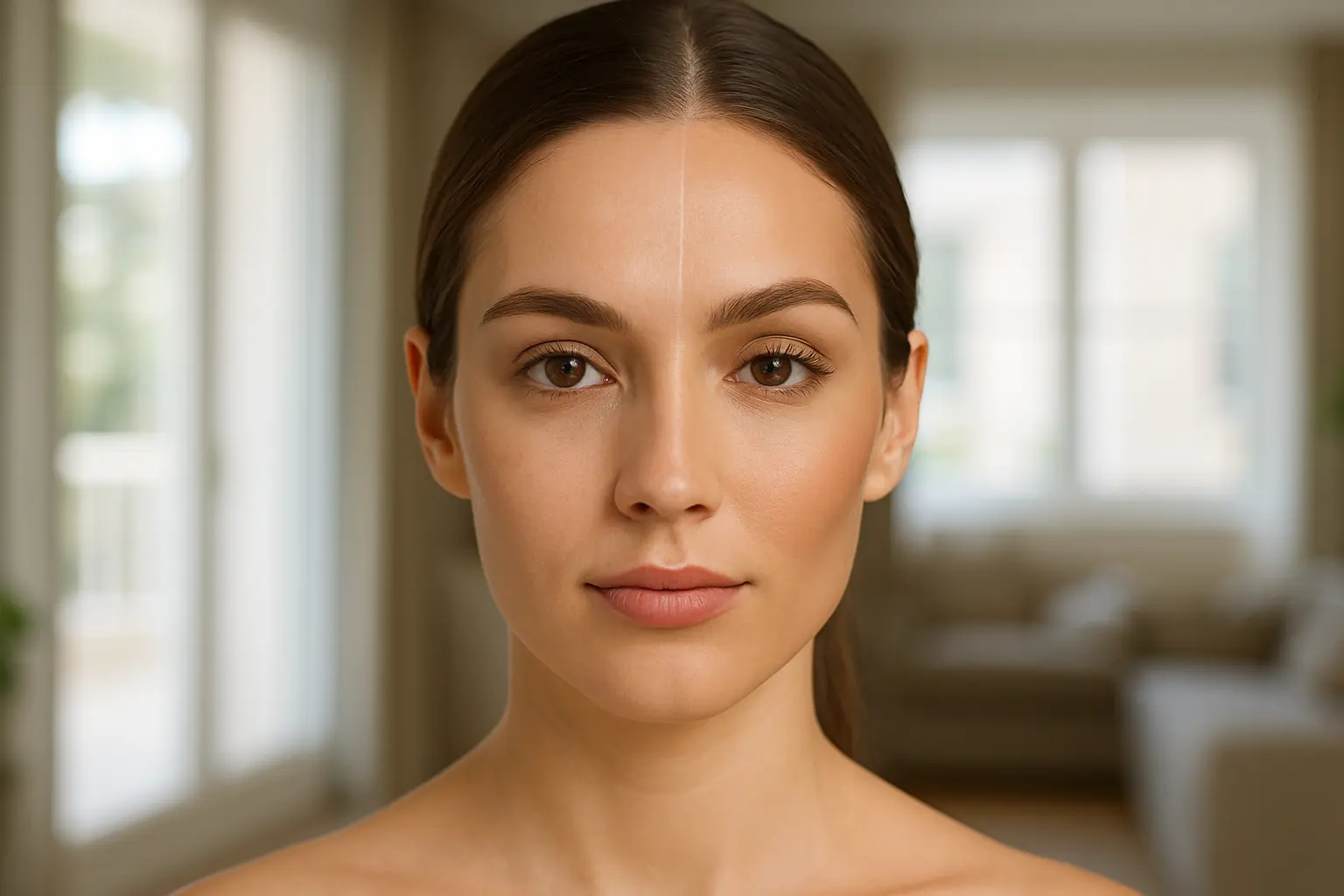 Before and after Contour Without the Cake for natural definition