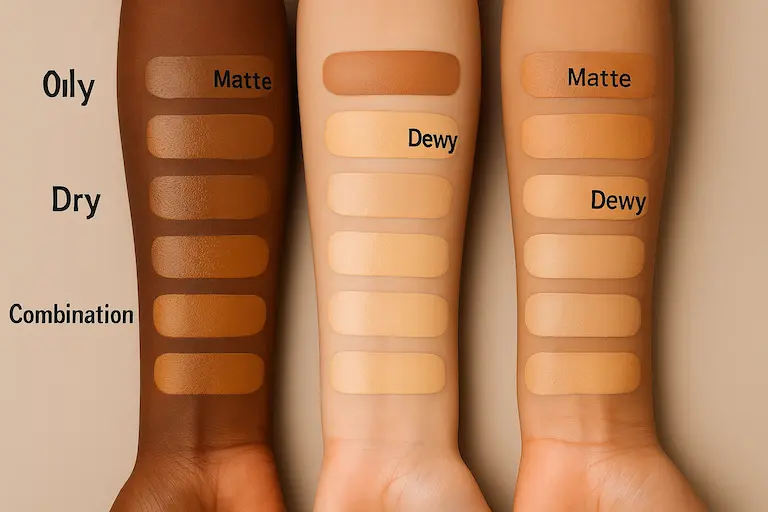 Setting spray for all day wear foundation
