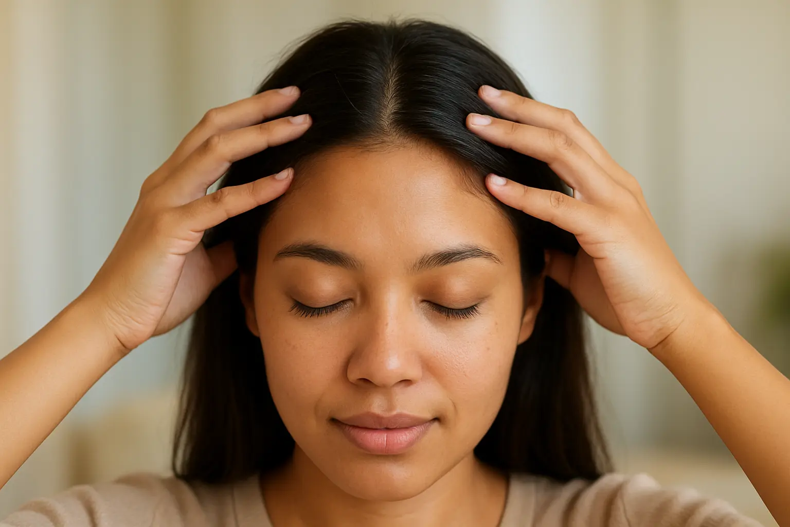 Scalp care routine for healthy hair