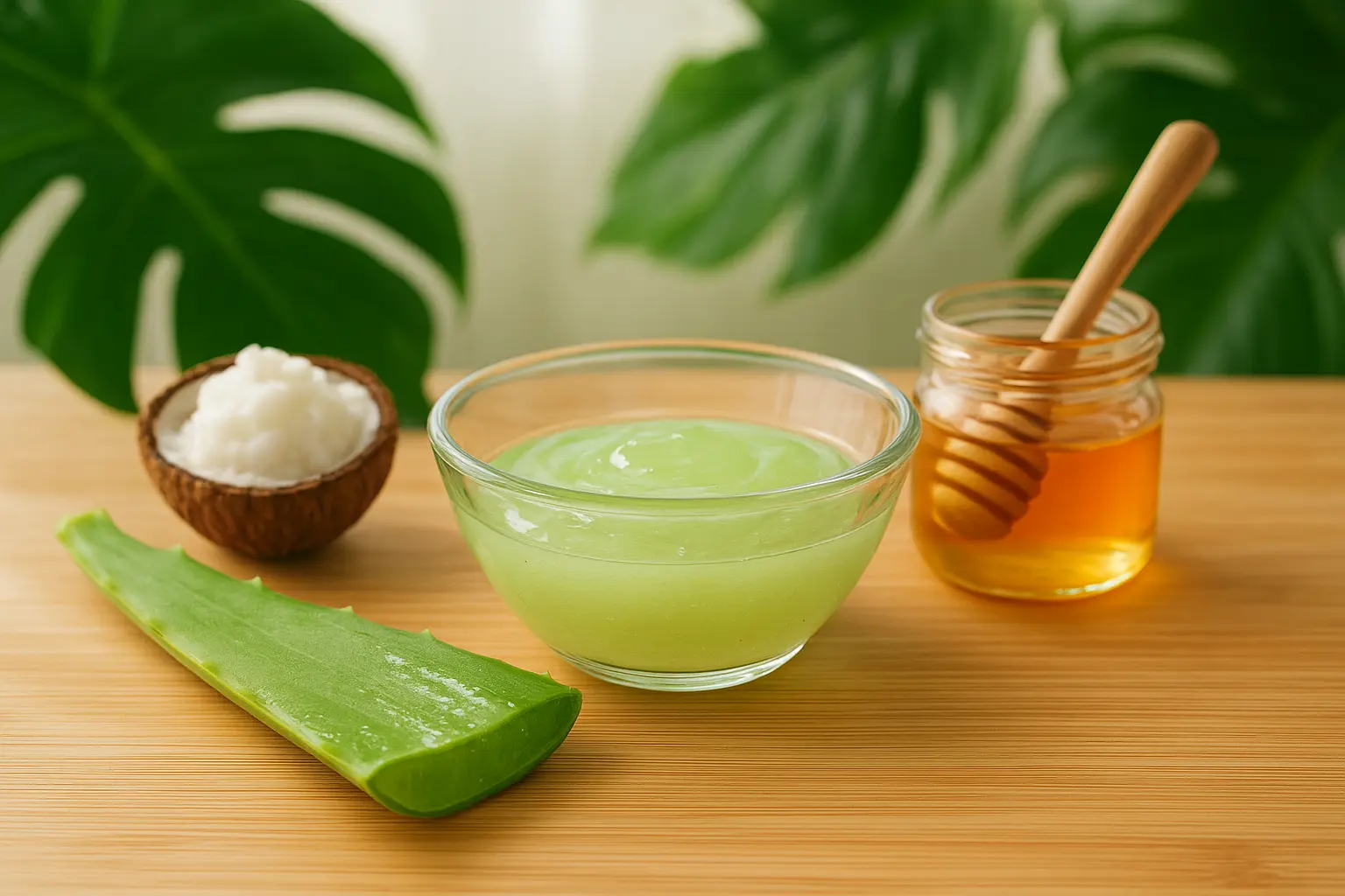 DIY hair mask for shine