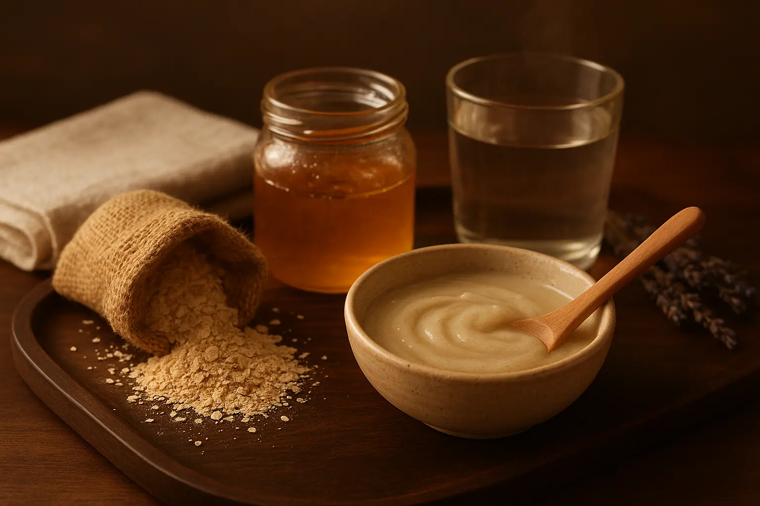 DIY hair mask for sensitive scalp