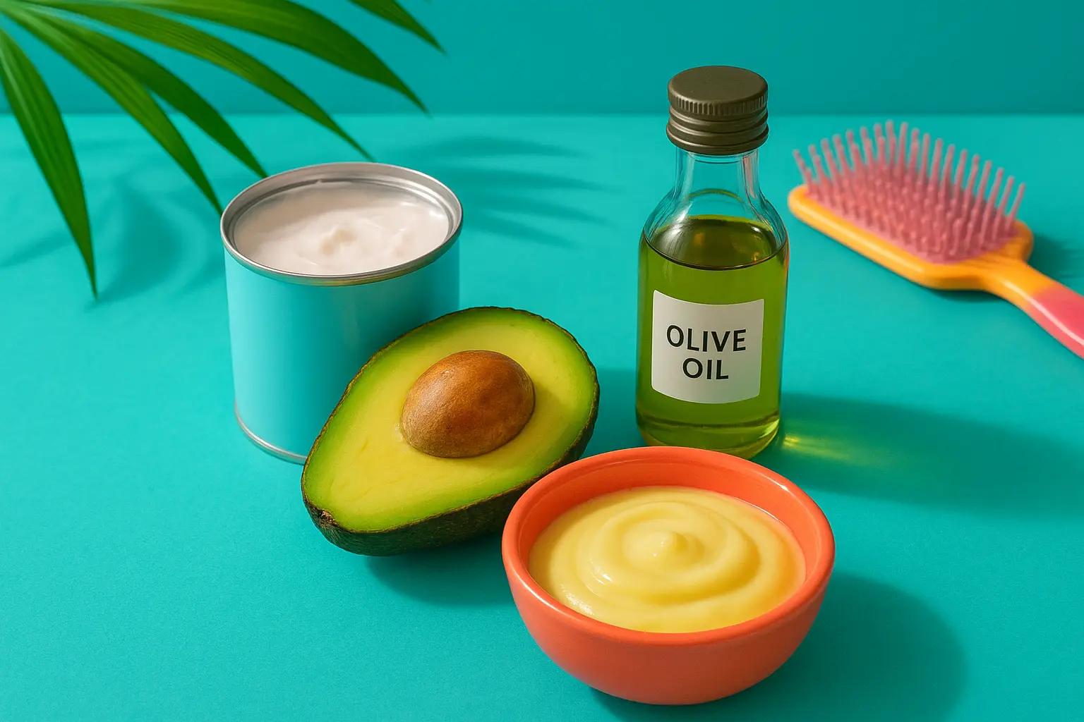 Homemade coconut milk hair mask