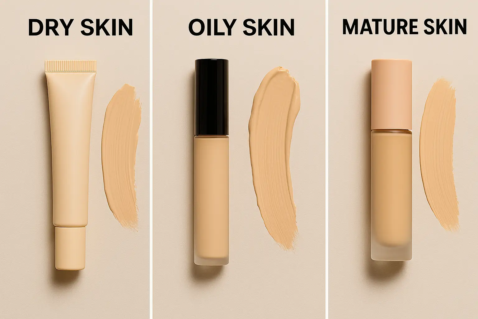 Concealers for different skin types