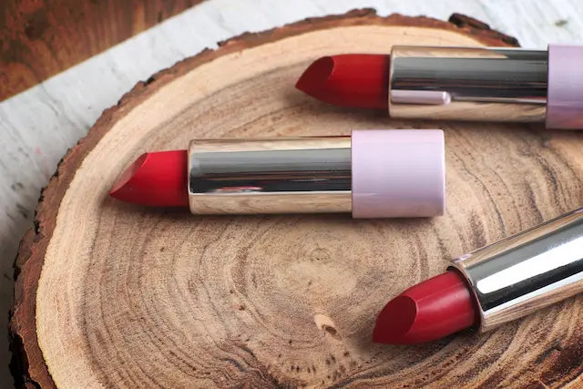 Luxurious lipsticks arranged in a stunning display