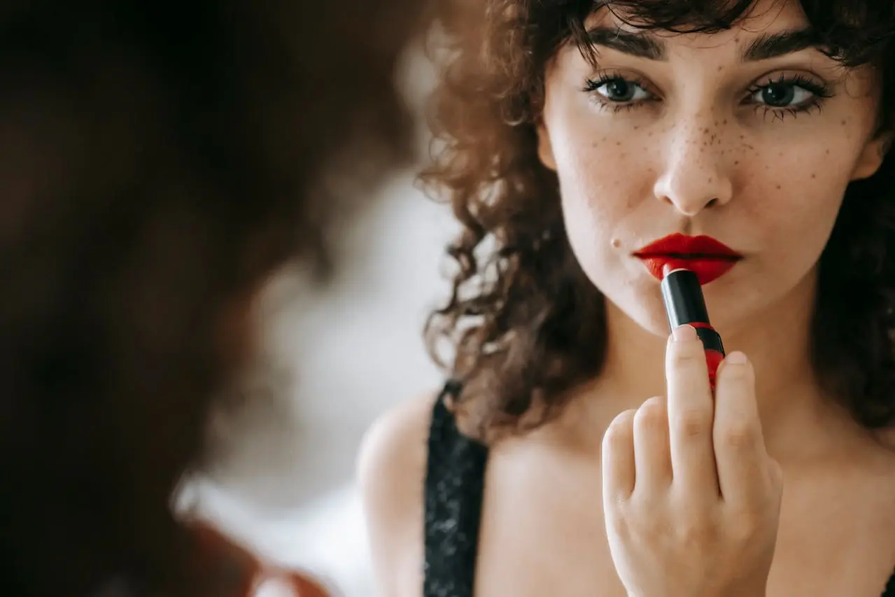 Bold red luxurious lipsticks for a glamorous look
