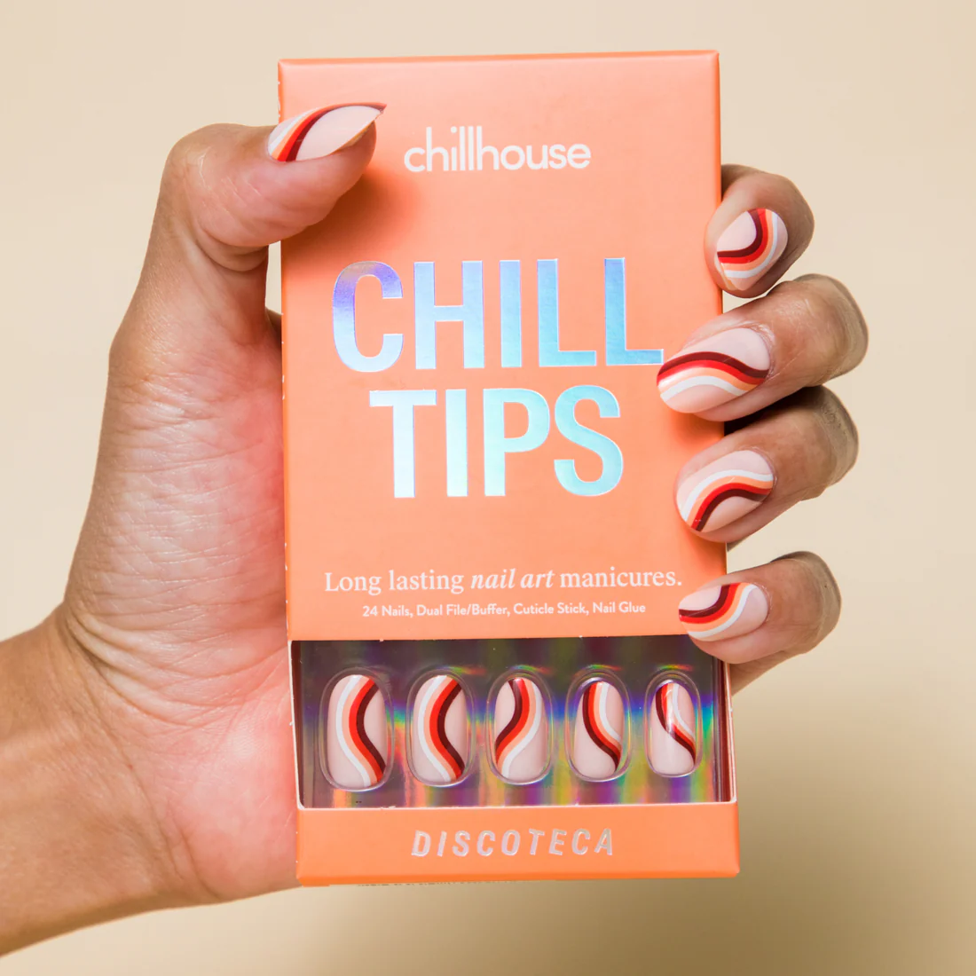 Chillhouse Discoteca Oval Press On Nails