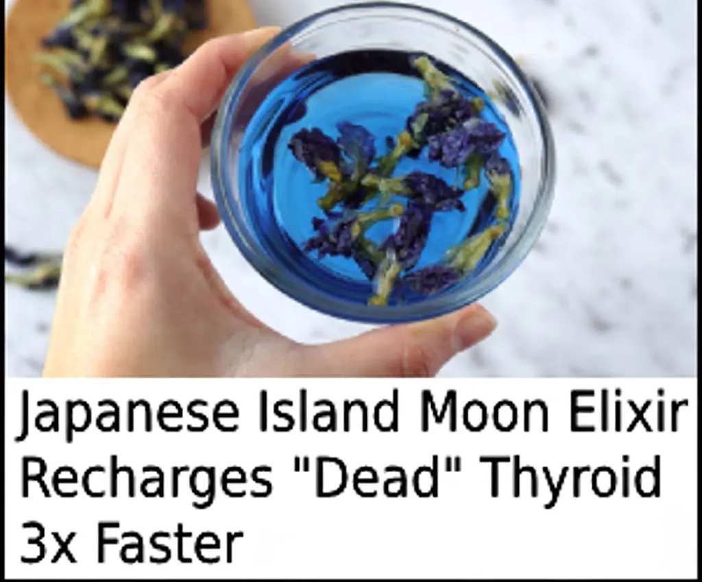 Japanese Island Moon Elixir ingredients, showcasing the natural components used in the ancient thyroid-rejuvenating ritual.