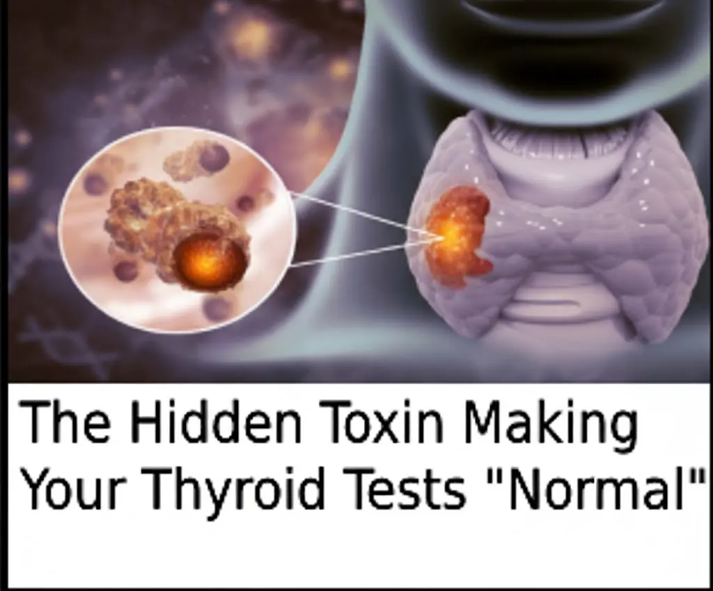 Woman holding her head in stress, symbolizing hidden health issues despite normal thyroid tests.