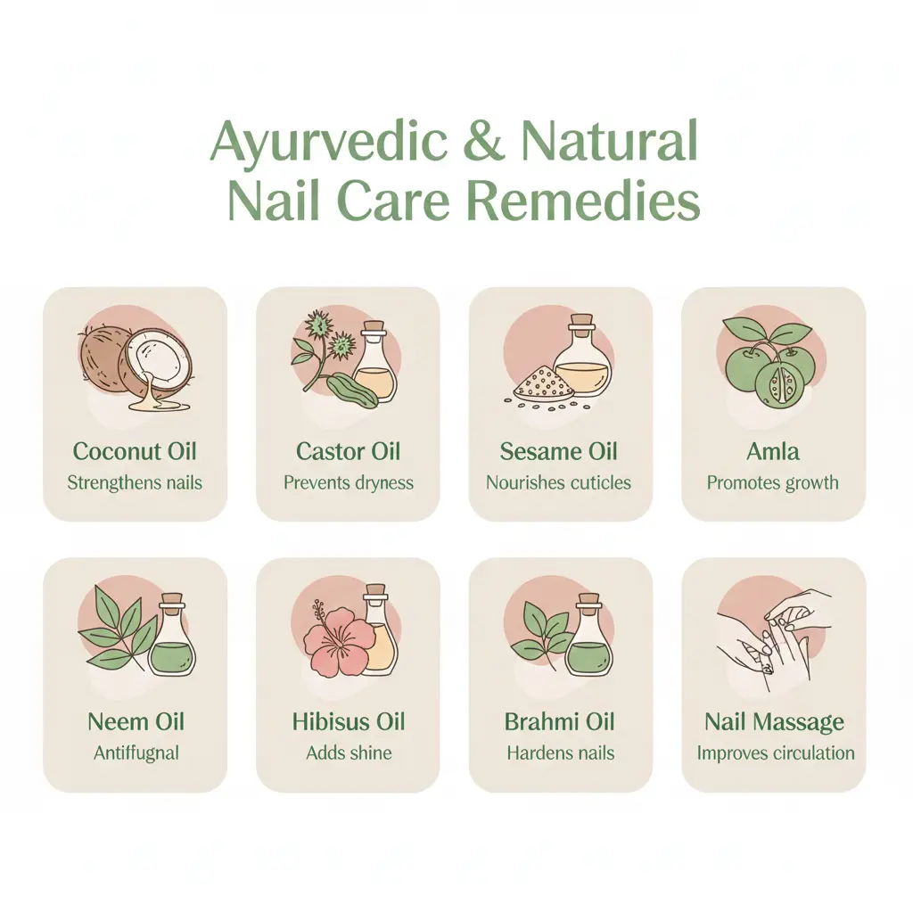 Natural oils for nail care