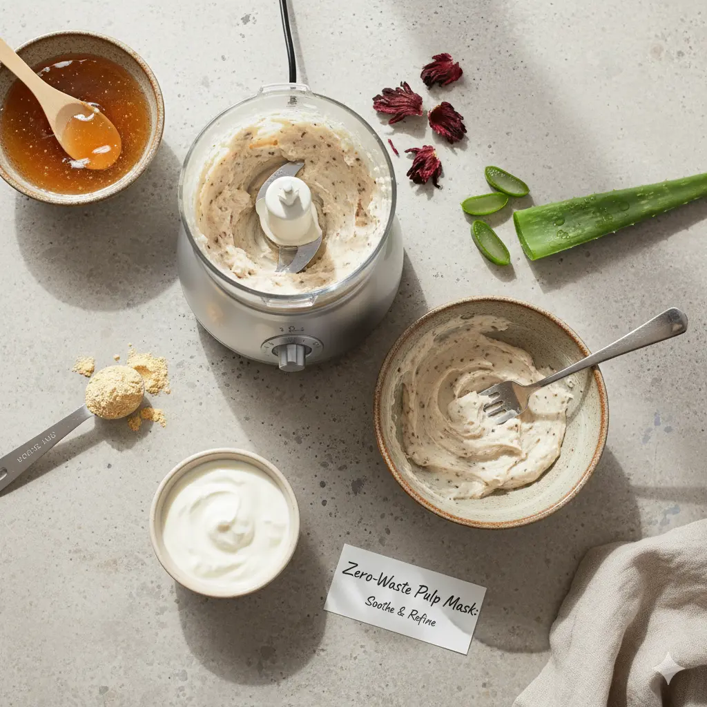 zero waste skincare mask from pulp