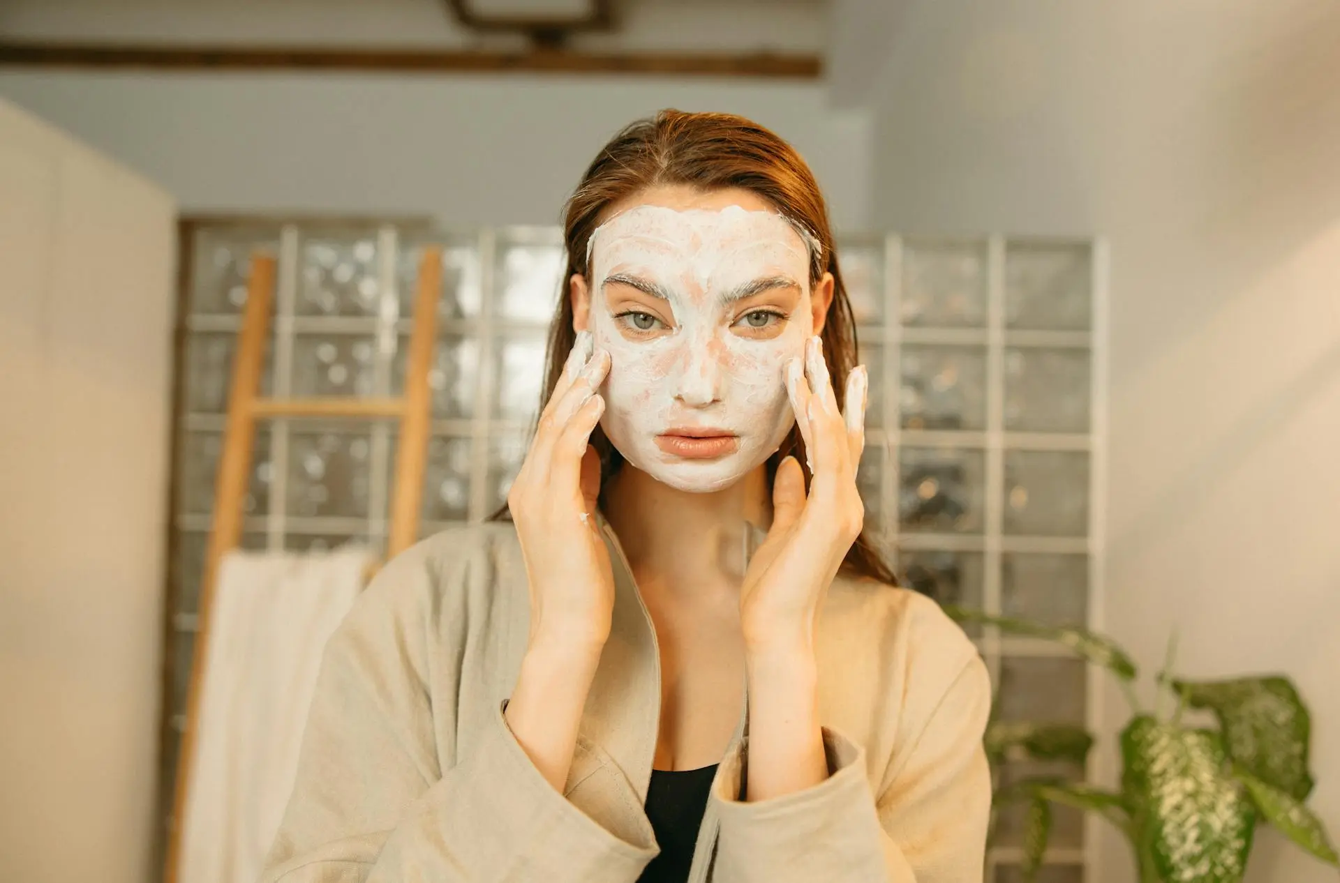 women with face mask