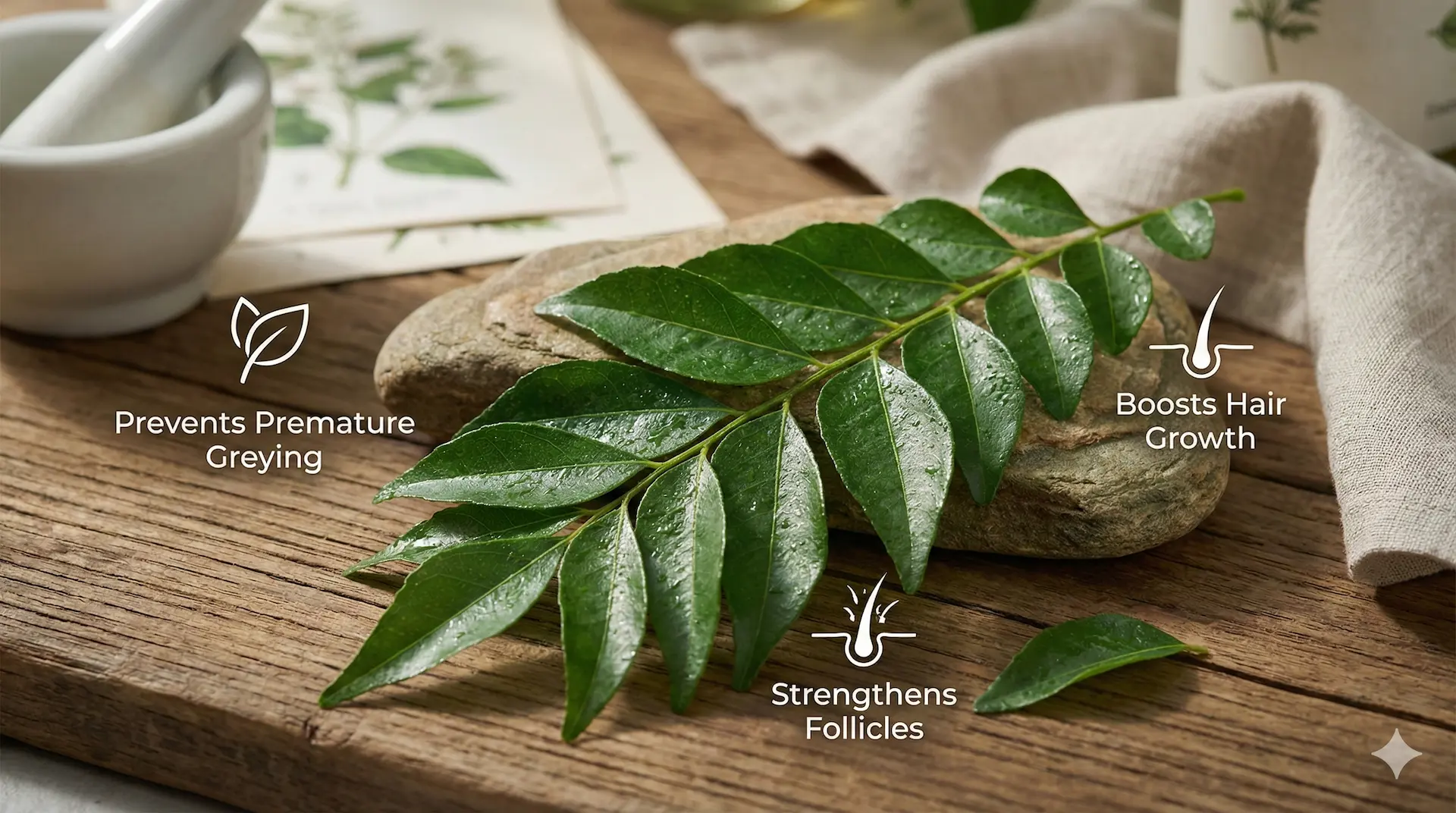 Curry leaves benefits for hair