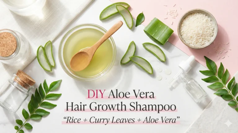 DIY aloe vera shampoo