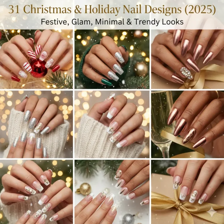 Christmas and holiday nail designs showcase