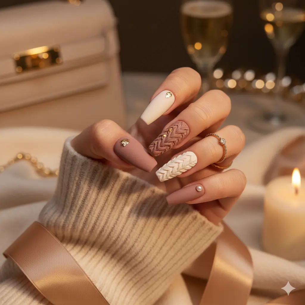 Sweater Texture Nails