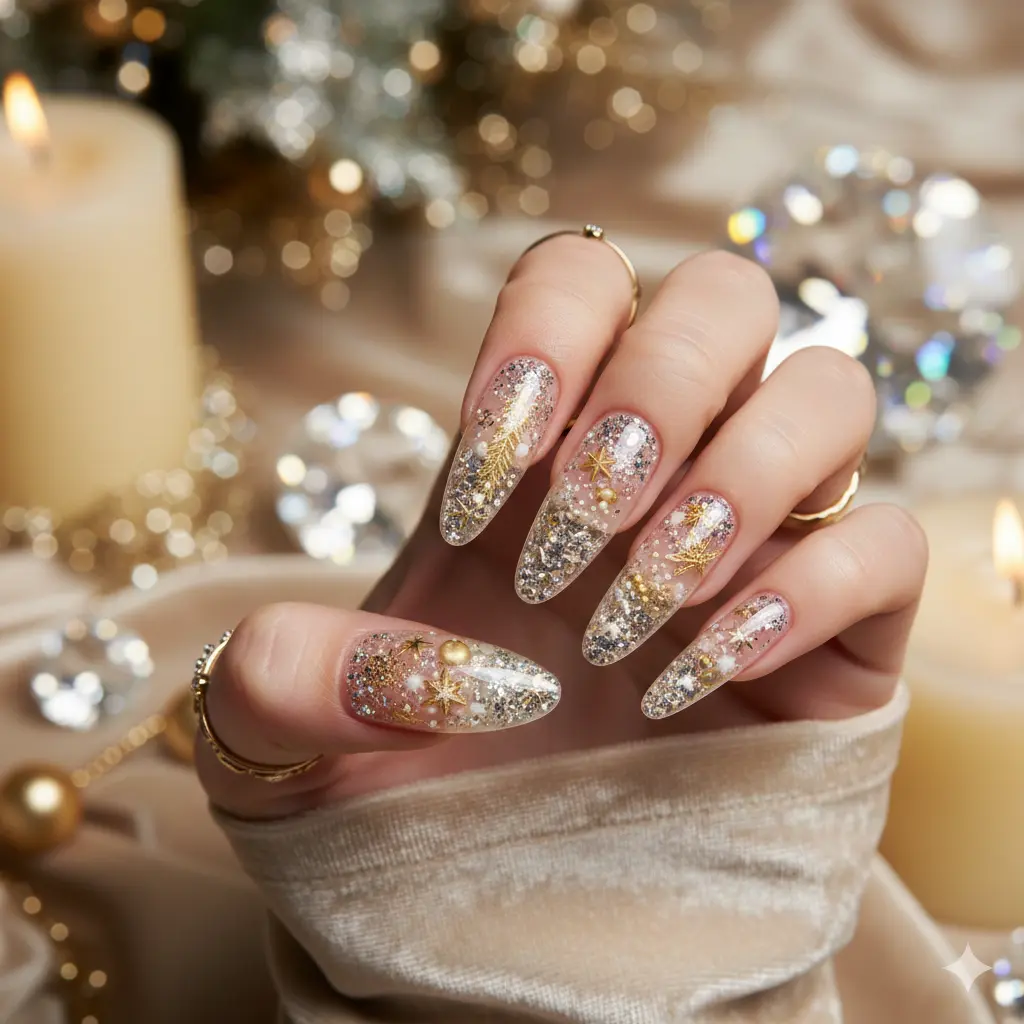 Snow Globe Nails