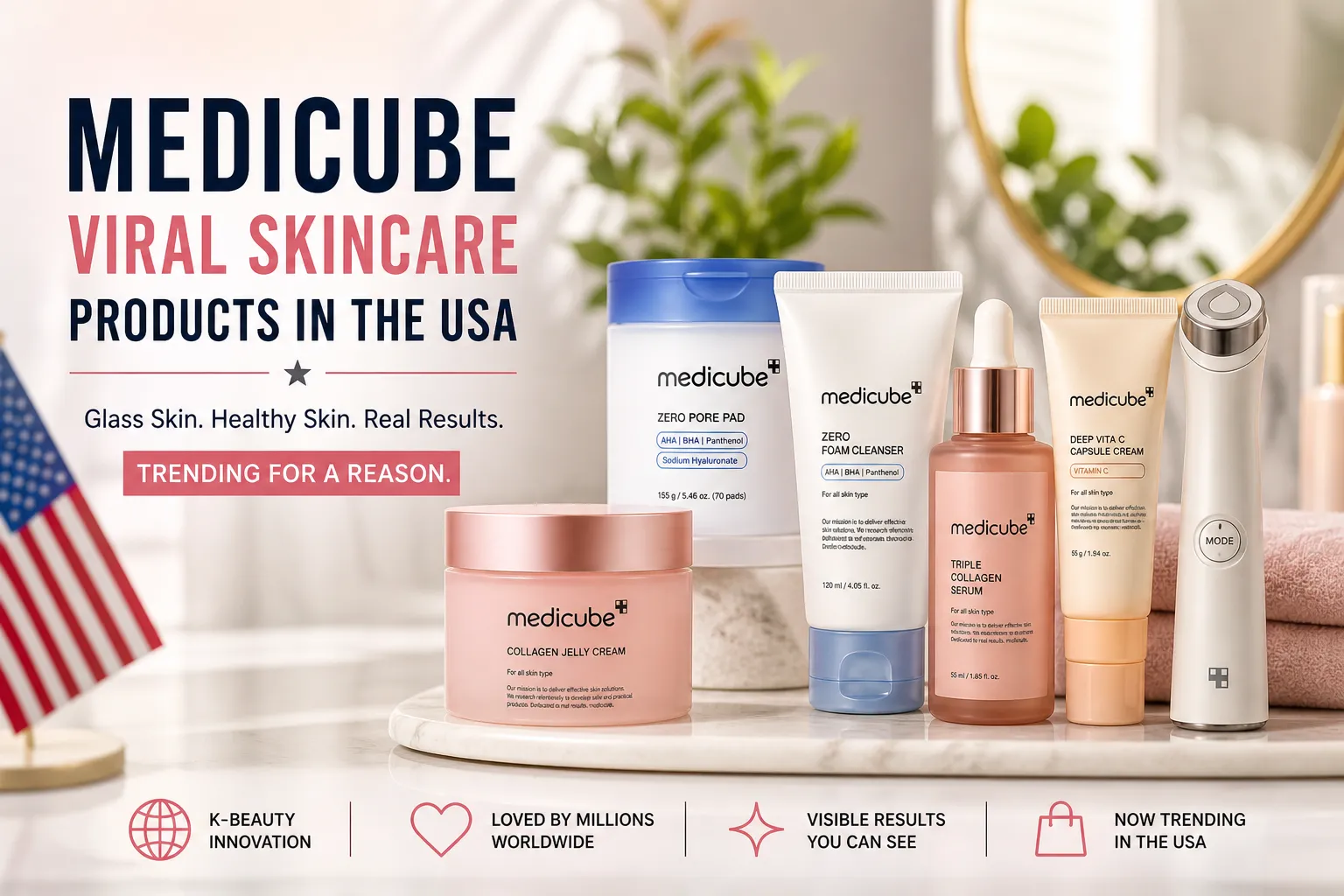Medicube viral skincare products USA